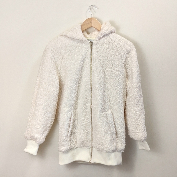 Forever 21 Faux Shearling Bomber Jacket - Picture 2 of 7